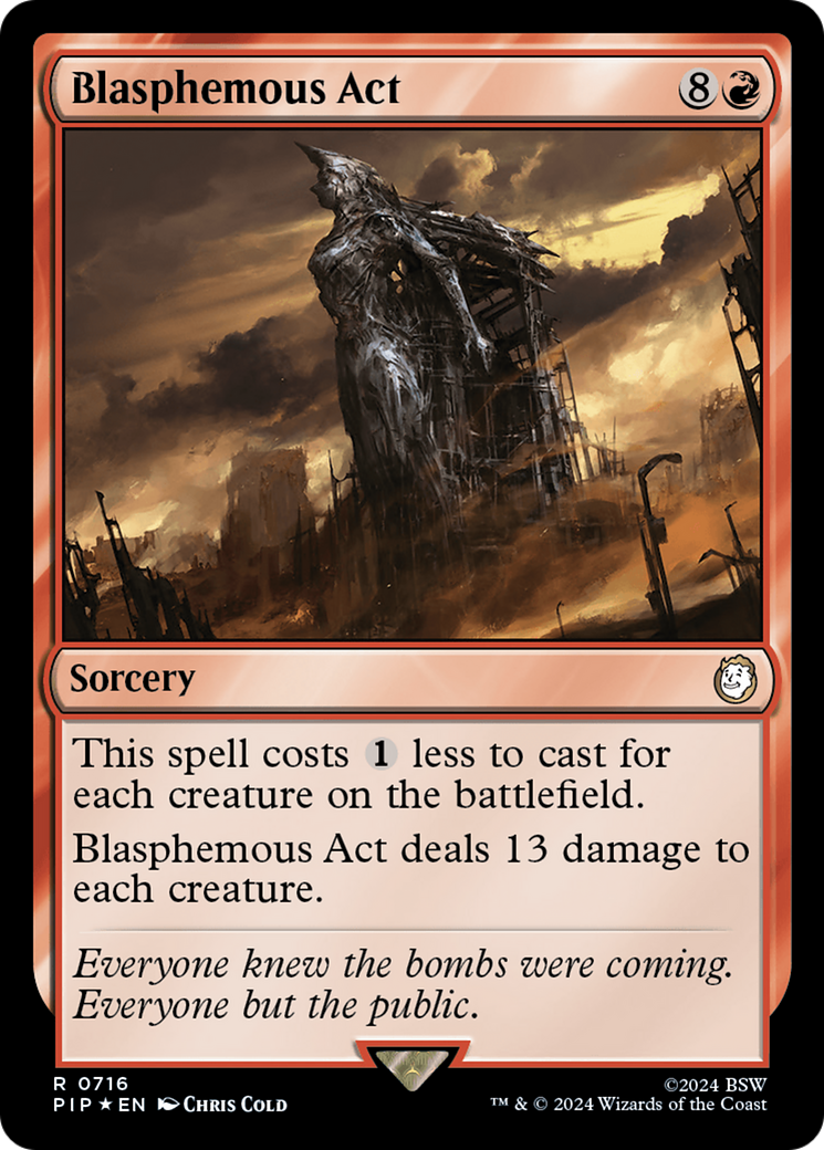 Blasphemous Act (Surge Foil) [Fallout] | Pegasus Games WI
