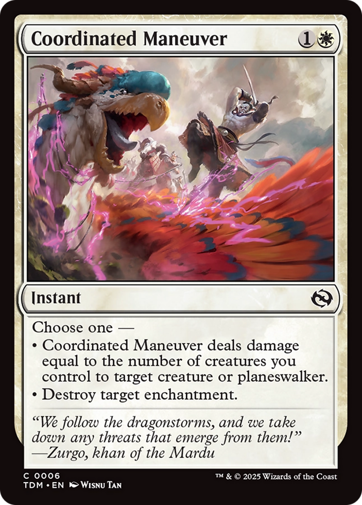 Coordinated Maneuver [Tarkir: Dragonstorm] | Pegasus Games WI
