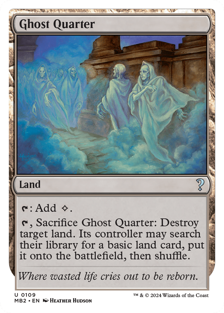 Ghost Quarter (White Border) [Mystery Booster 2] | Pegasus Games WI