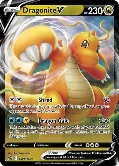 Dragonite V (SWSH154) [Sword & Shield: Black Star Promos] | Pegasus Games WI