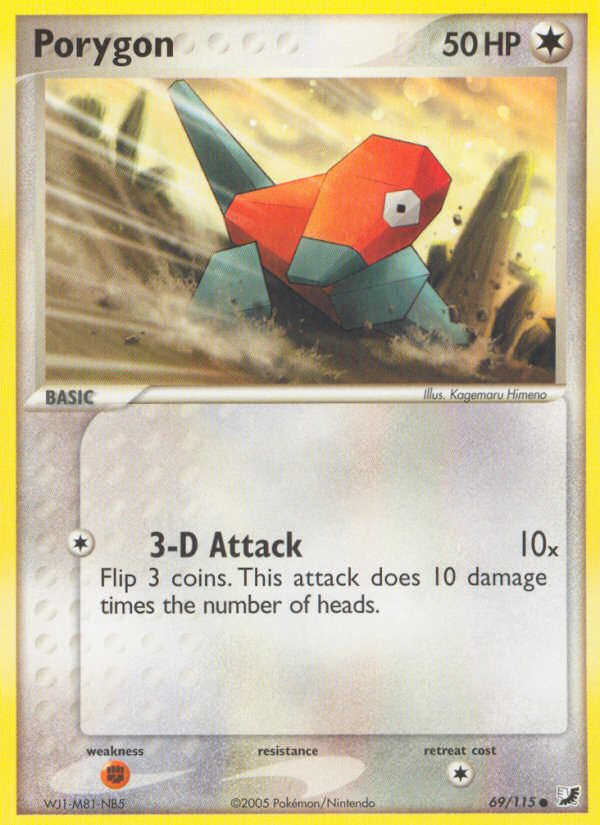 Porygon (69/115) [EX: Unseen Forces] | Pegasus Games WI