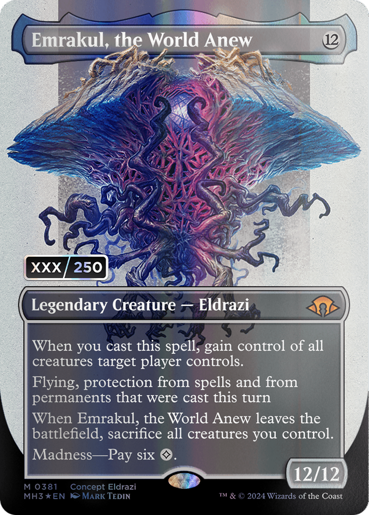 Emrakul, the World Anew (Borderless) (Serial Numbered) [Modern Horizons 3] | Pegasus Games WI