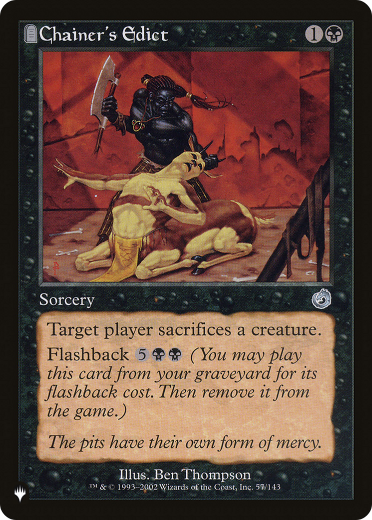 Chainer's Edict [The List] | Pegasus Games WI
