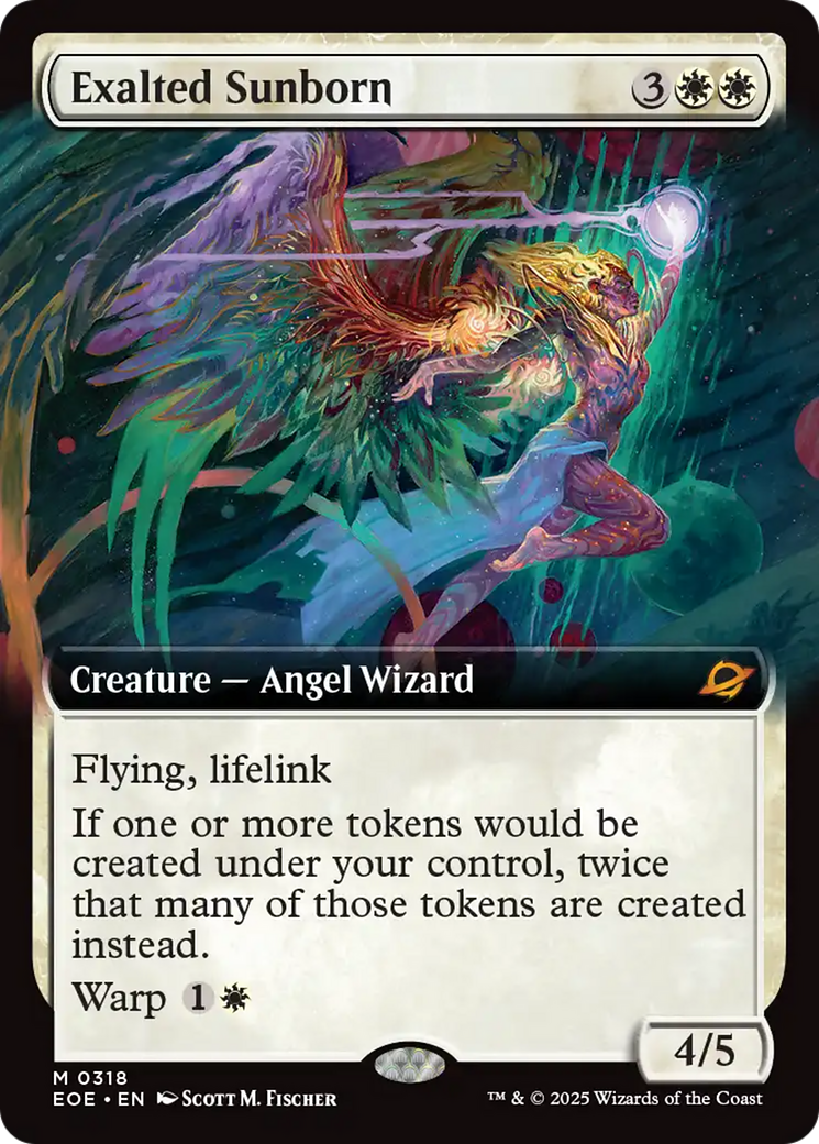 Exalted Sunborn (Extended Art) [Edge of Eternities] | Pegasus Games WI