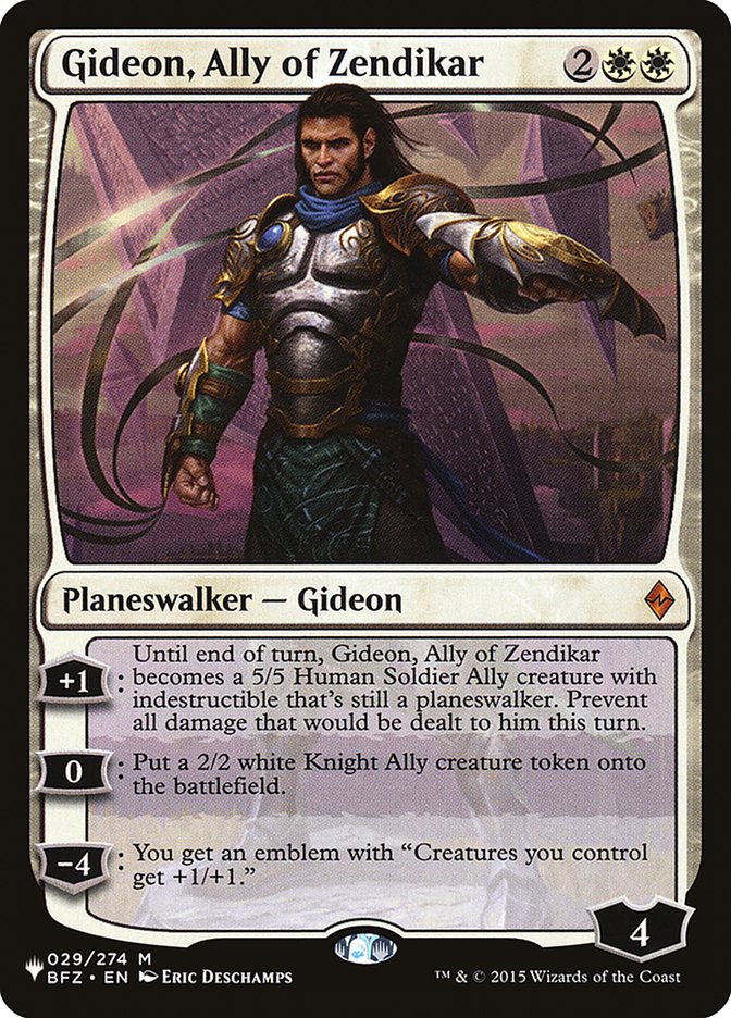 Gideon, Ally of Zendikar [The List] | Pegasus Games WI