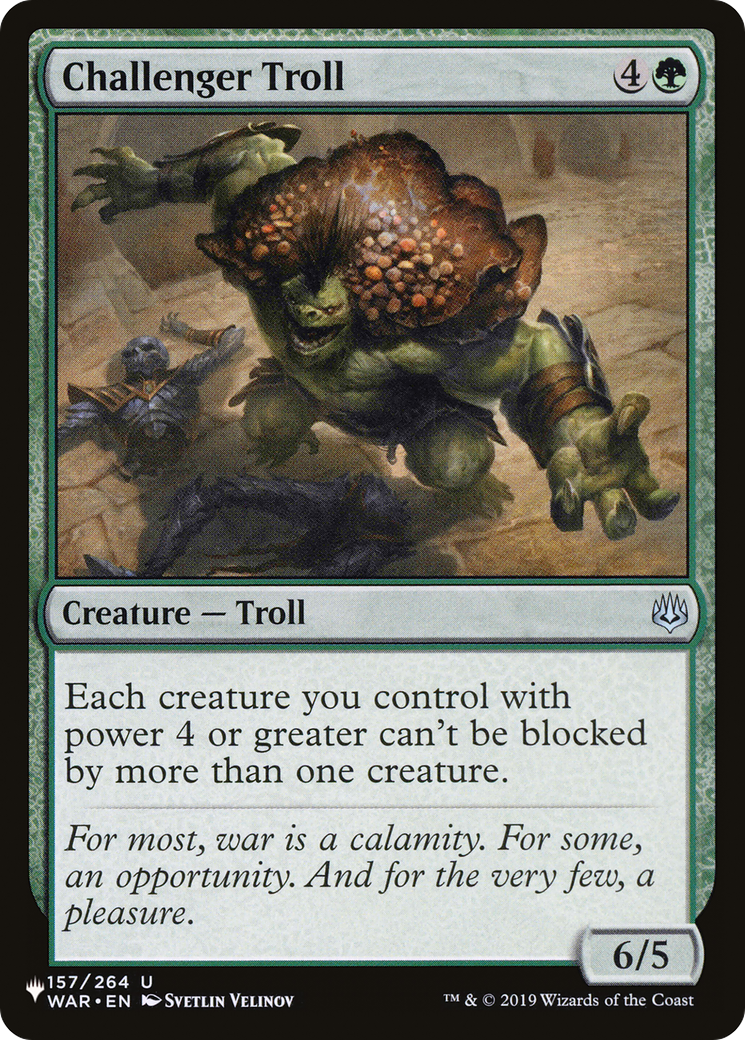 Challenger Troll [The List Reprints] | Pegasus Games WI