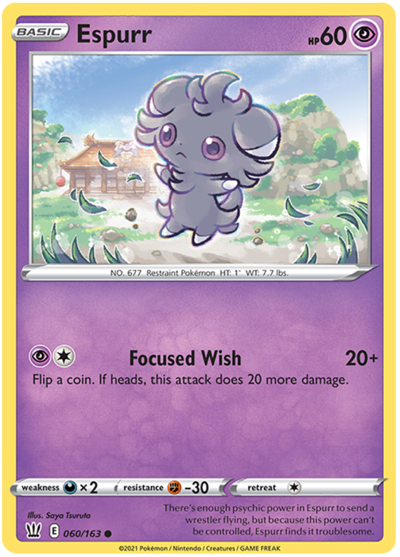 Espurr (060/163) [Sword & Shield: Battle Styles] | Pegasus Games WI