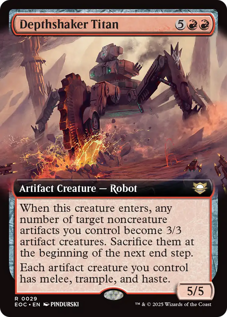 Depthshaker Titan (Extended Art) [Edge of Eternities Commander] | Pegasus Games WI