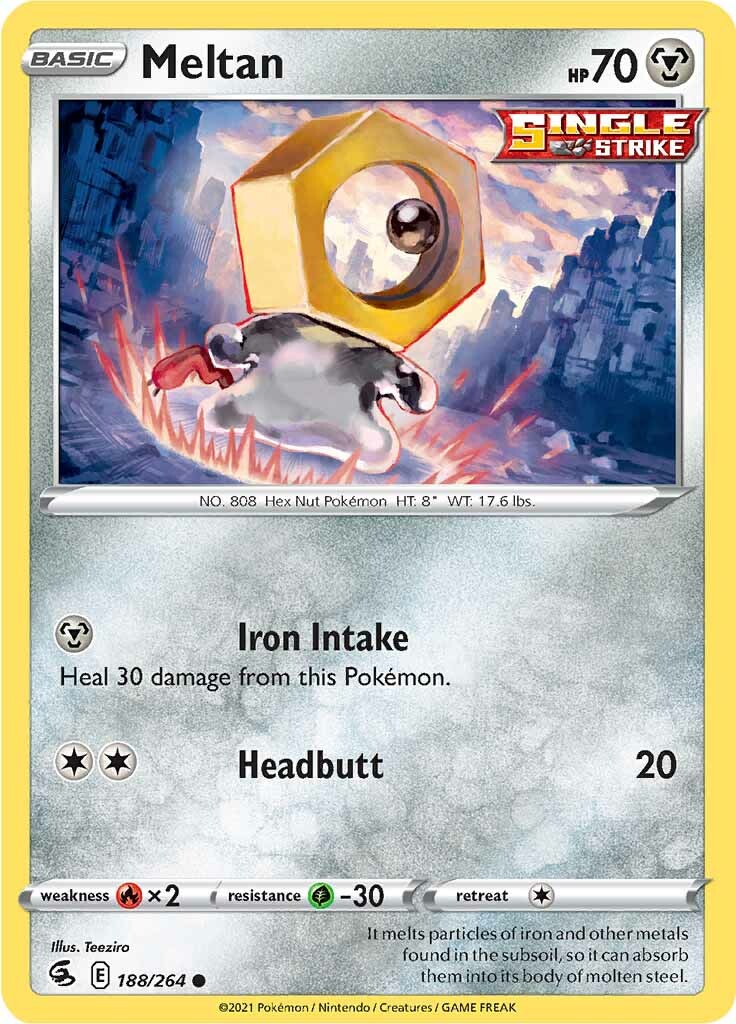 Meltan (188/264) [Sword & Shield: Fusion Strike] | Pegasus Games WI