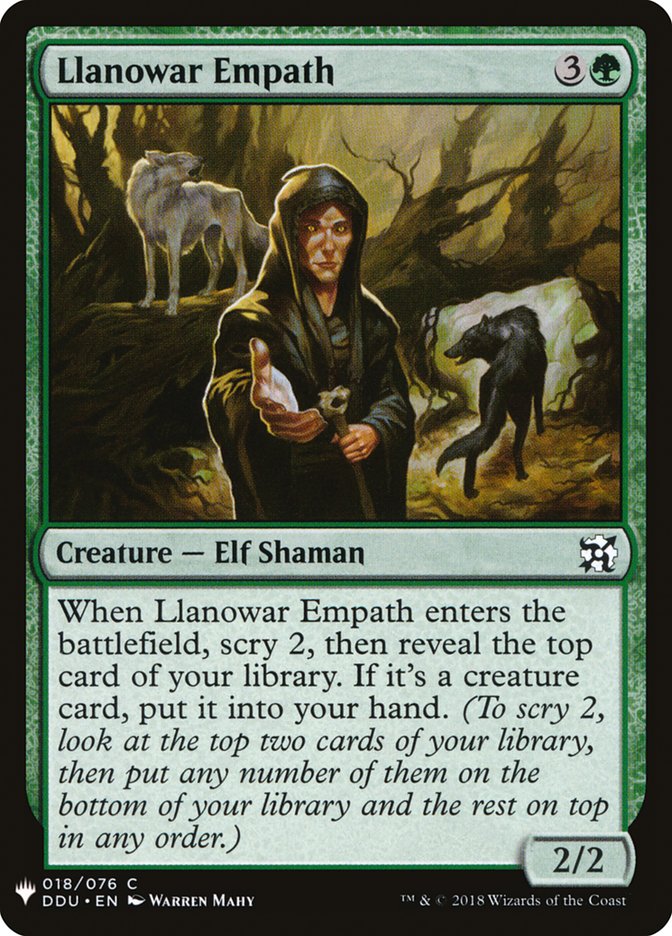 Llanowar Empath [Mystery Booster] | Pegasus Games WI