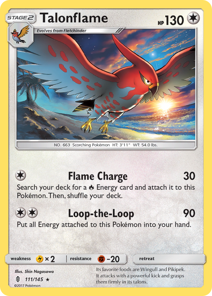 Talonflame (111/145) [Sun & Moon: Guardians Rising] | Pegasus Games WI