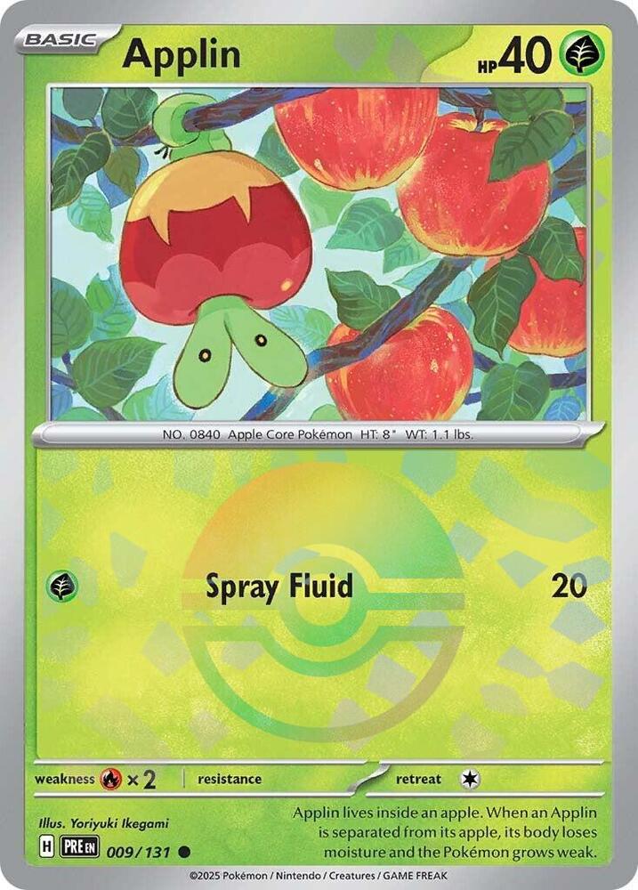 Applin (009/131) (Poke Ball Pattern) [Scarlet & Violet: Prismatic Evolutions] | Pegasus Games WI