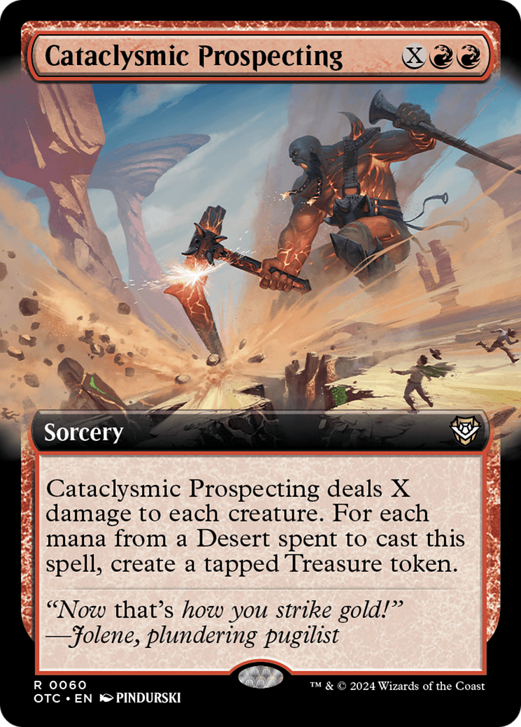 Cataclysmic Prospecting (Extended Art) [Outlaws of Thunder Junction Commander] | Pegasus Games WI