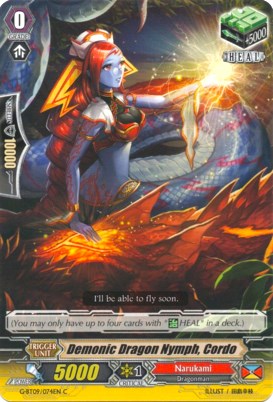 Demonic Dragon Nymph, Cordo (G-BT09/074EN) [Divine Dragon Caper] | Pegasus Games WI