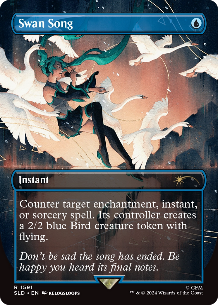 Swan Song (1591) (Rainbow Foil) [Secret Lair Drop Series] | Pegasus Games WI