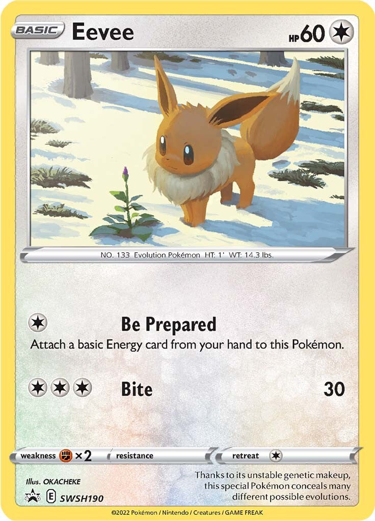 Eevee (SWSH190) [Sword & Shield: Black Star Promos] | Pegasus Games WI