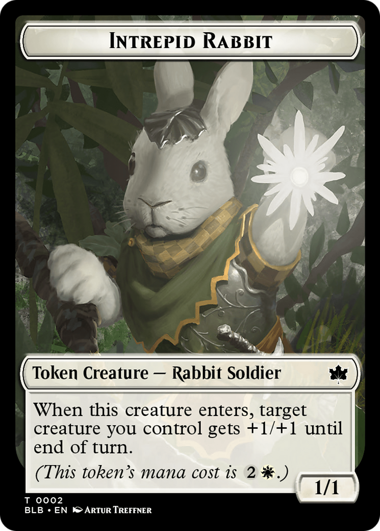 Intrepid Rabbit Token [Bloomburrow Tokens] | Pegasus Games WI