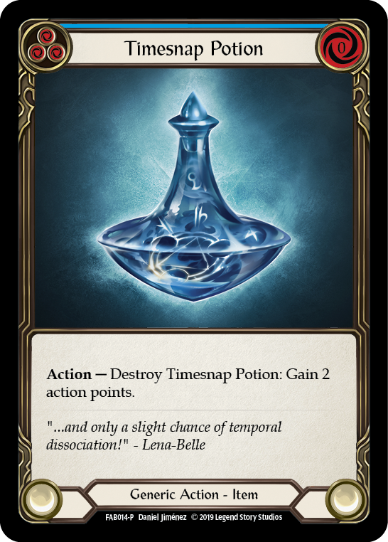 Timesnap Potion [FAB014-P] (Promo)  1st Edition Cold Foil | Pegasus Games WI