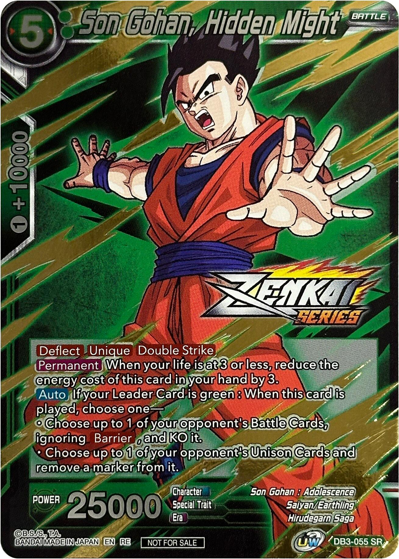 Son Gohan, Hidden Might (Event Pack 10) (DB3-055) [Tournament Promotion Cards] | Pegasus Games WI
