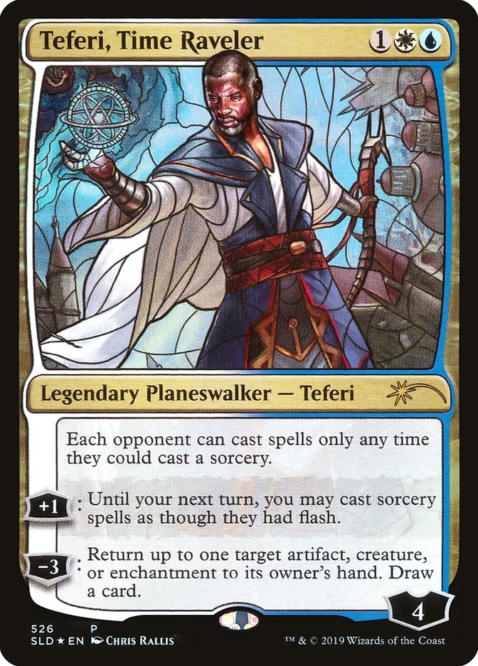 Teferi, Time Raveler (Stained Glass) [Secret Lair Drop Promos] | Pegasus Games WI