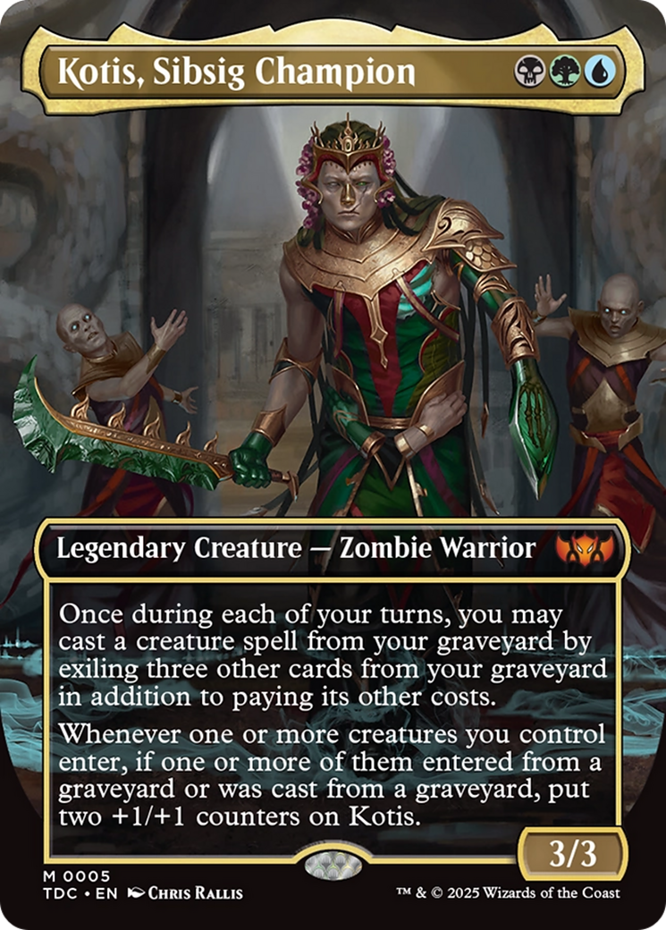 Kotis, Sibsig Champion (Borderless) [Tarkir: Dragonstorm Commander] | Pegasus Games WI
