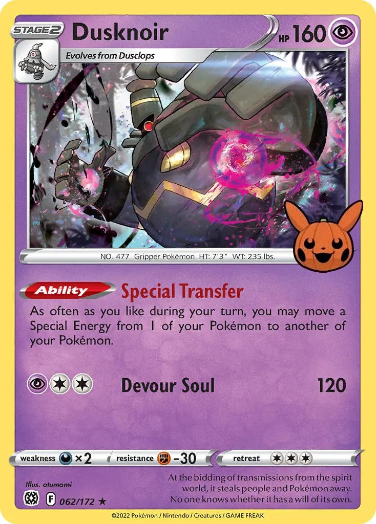 Dusknoir (062/172) [Trick or Trade] | Pegasus Games WI