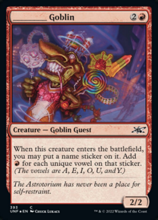 _____ Goblin (Galaxy Foil) [Unfinity] | Pegasus Games WI