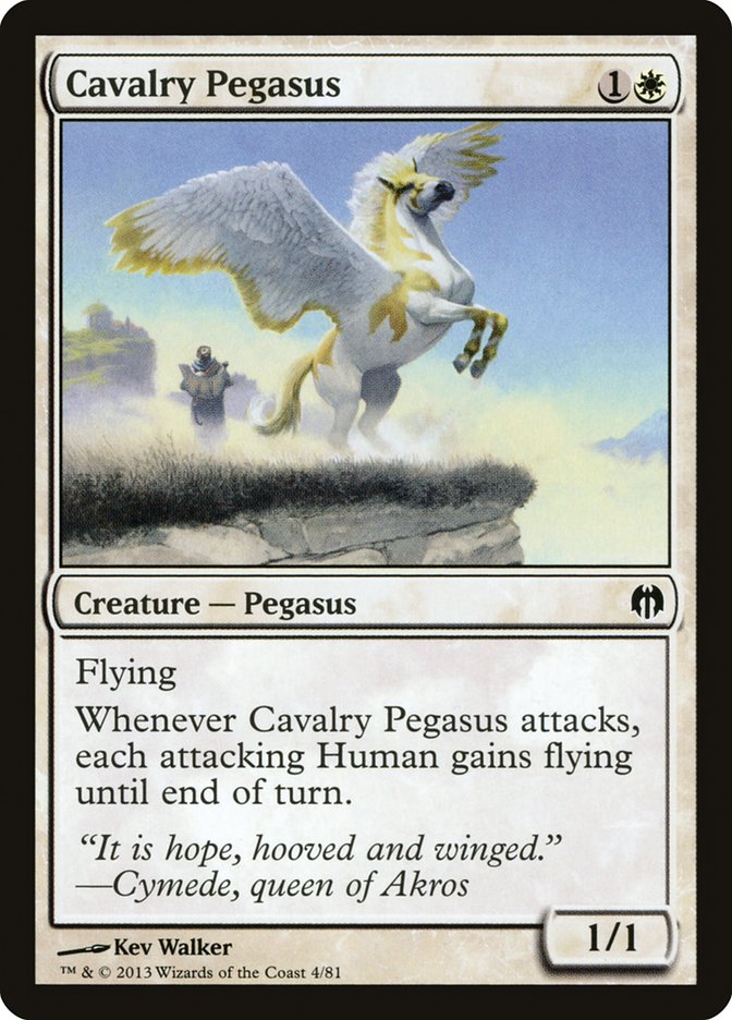 Cavalry Pegasus [Duel Decks: Heroes vs. Monsters] | Pegasus Games WI