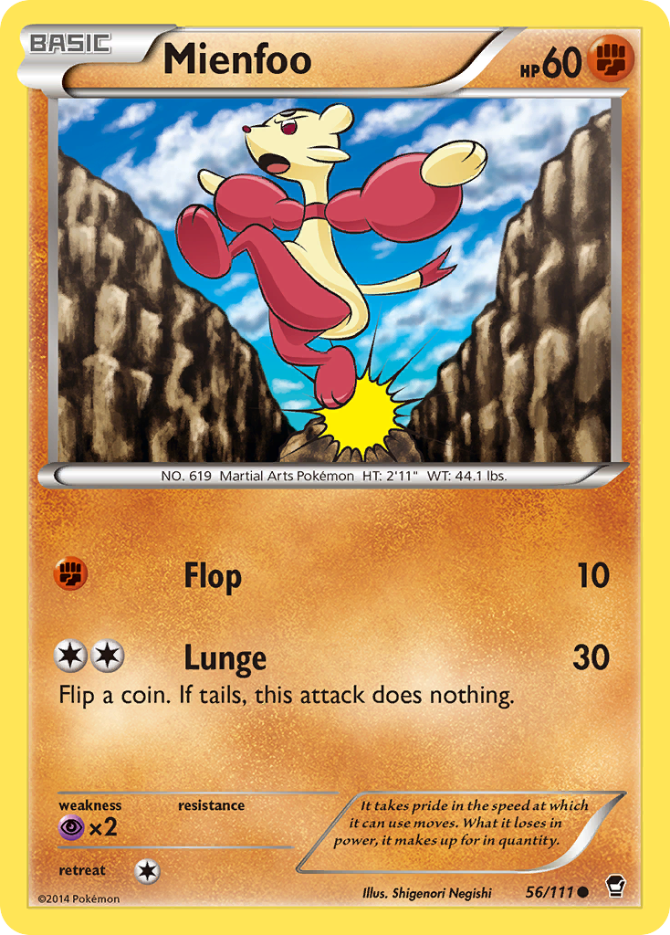 Mienfoo (56/111) [XY: Furious Fists] | Pegasus Games WI