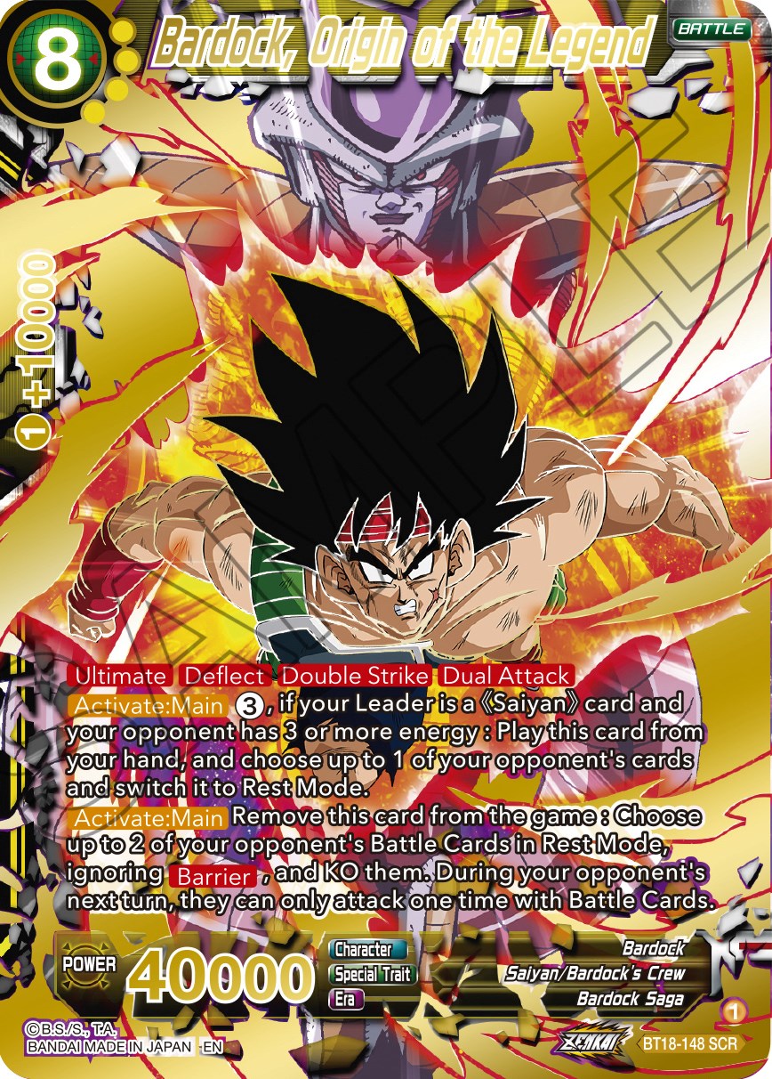 Bardock, Origin of the Legend (BT18-148) [Dawn of the Z-Legends] | Pegasus Games WI