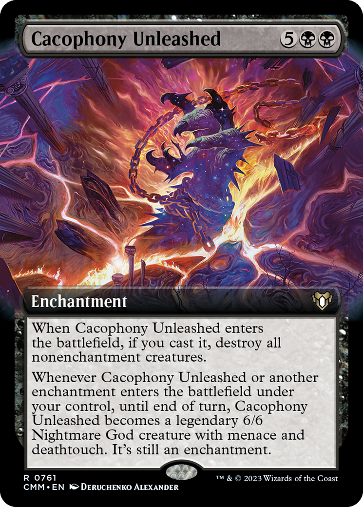 Cacophony Unleashed (Extended Art) [Commander Masters] | Pegasus Games WI