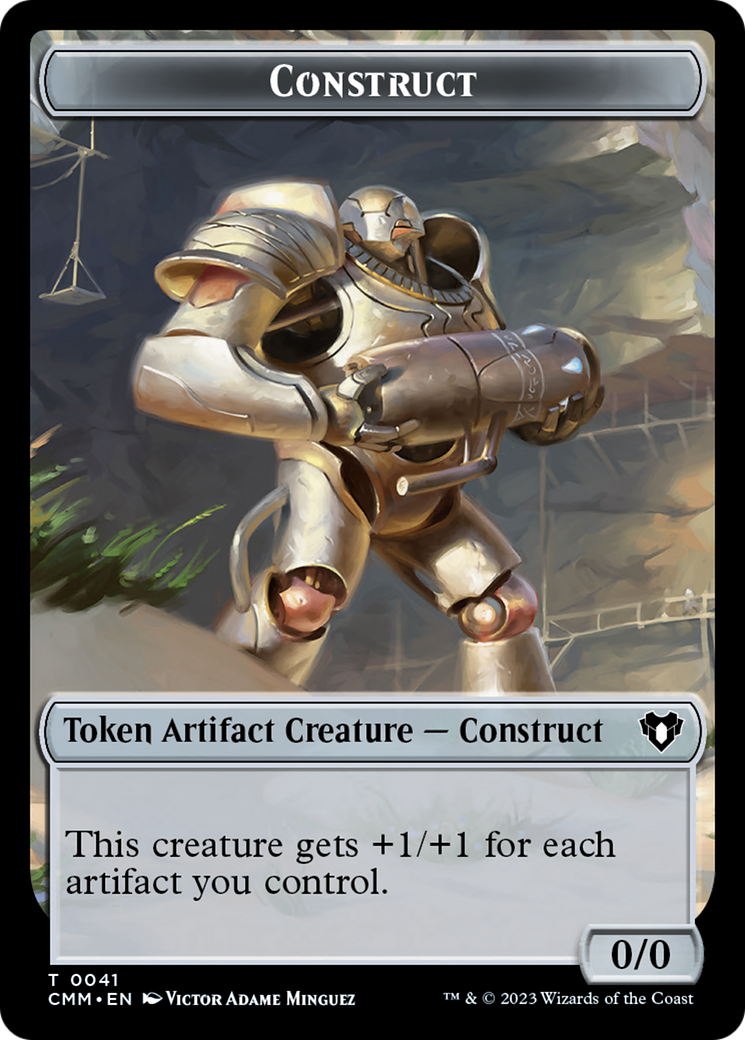 Thopter // Construct (41) Double-Sided Token [Commander Masters Tokens] | Pegasus Games WI