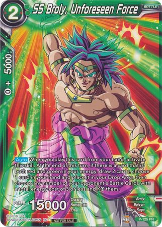 SS Broly, Unforeseen Force (Top 16 Winner) (P-125) [Tournament Promotion Cards] | Pegasus Games WI