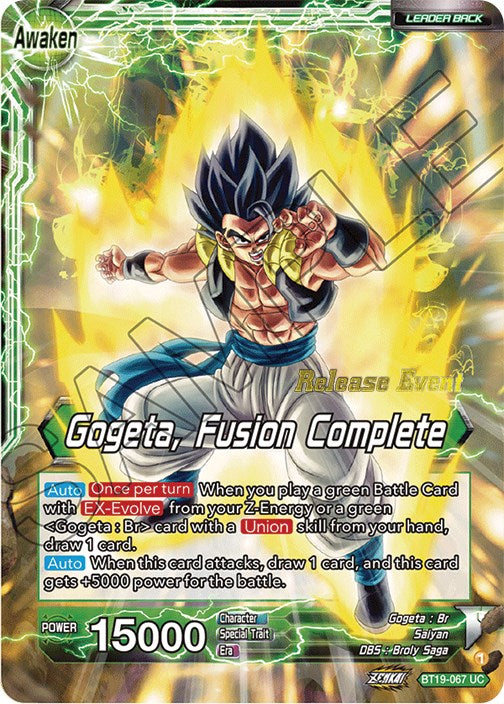 Veku // Gogeta, Fusion Complete (Fighter's Ambition Holiday Pack) (BT19-067) [Tournament Promotion Cards] | Pegasus Games WI