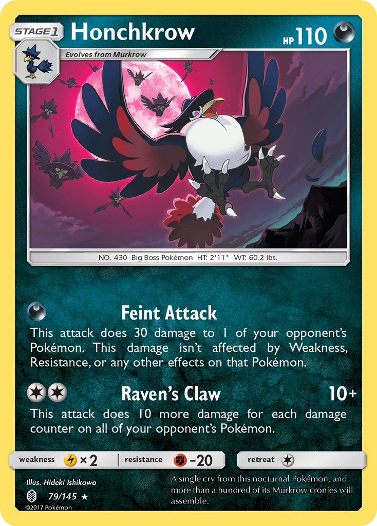 Honchkrow (79/145) [Sun & Moon: Guardians Rising] | Pegasus Games WI