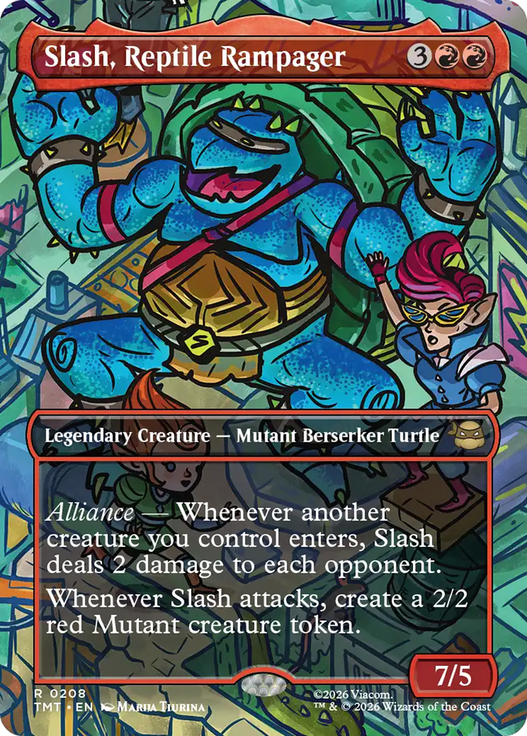 Slash, Reptile Rampager (Borderless) [Teenage Mutant Ninja Turtles] | Pegasus Games WI