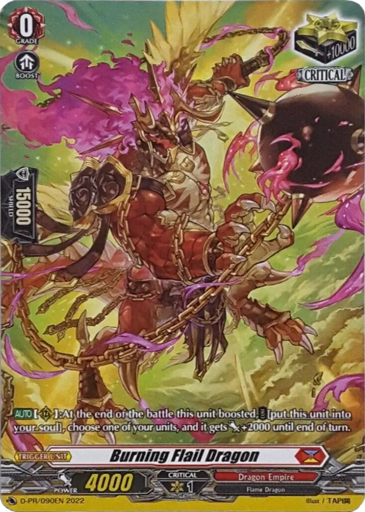 Burning Flail Dragon (D-PR/090) [D Promo Cards] | Pegasus Games WI