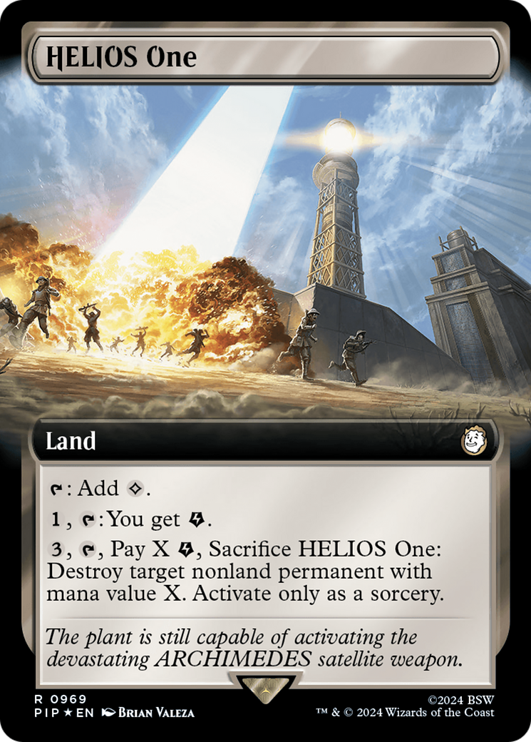 HELIOS One (Extended Art) (Surge Foil) [Fallout] | Pegasus Games WI