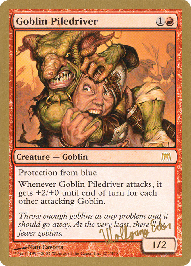 Goblin Piledriver (Wolfgang Eder) [World Championship Decks 2003] | Pegasus Games WI