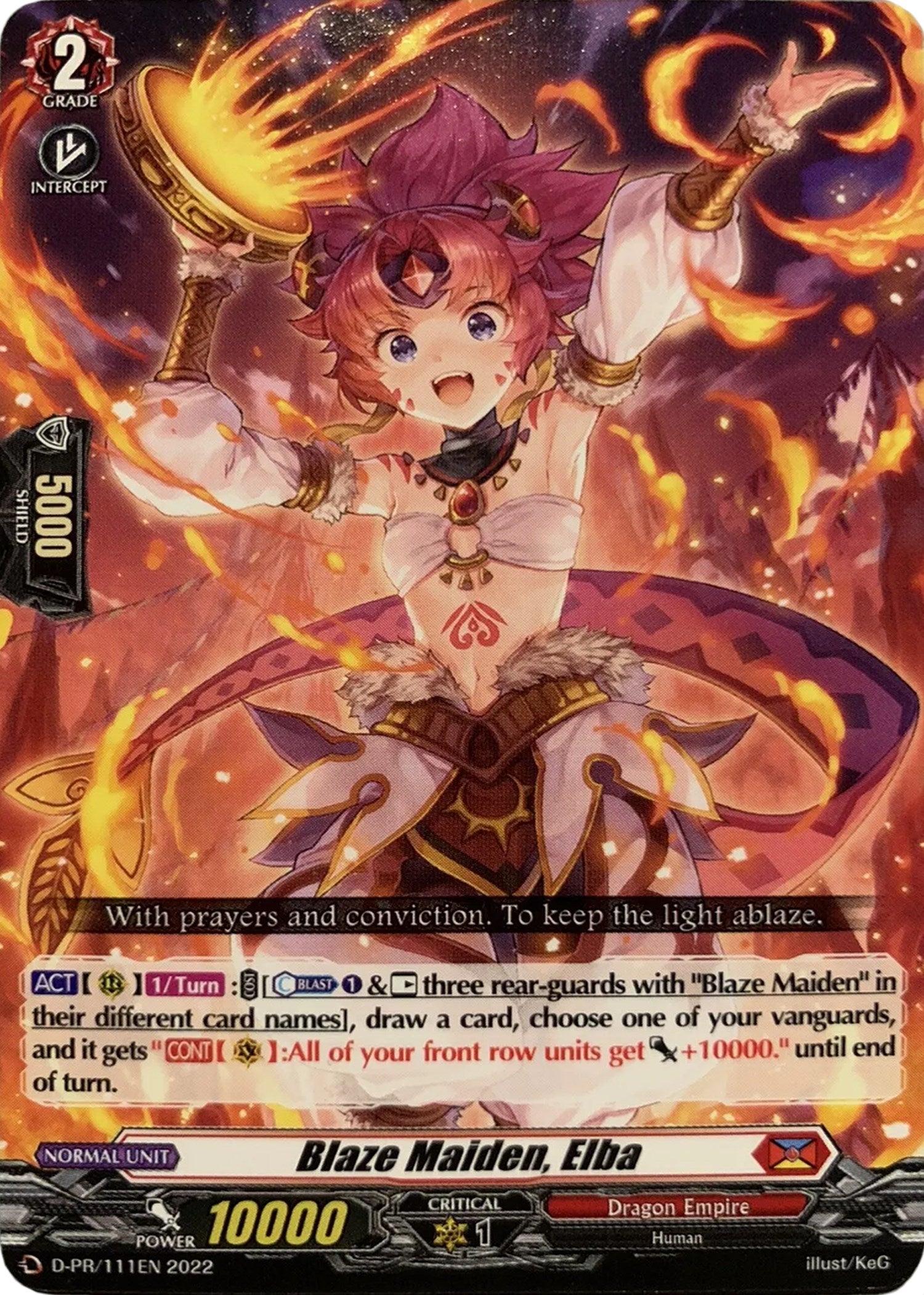 Blaze Maiden, Elba (111) (D-PR/111EN) [D Promo Cards] | Pegasus Games WI