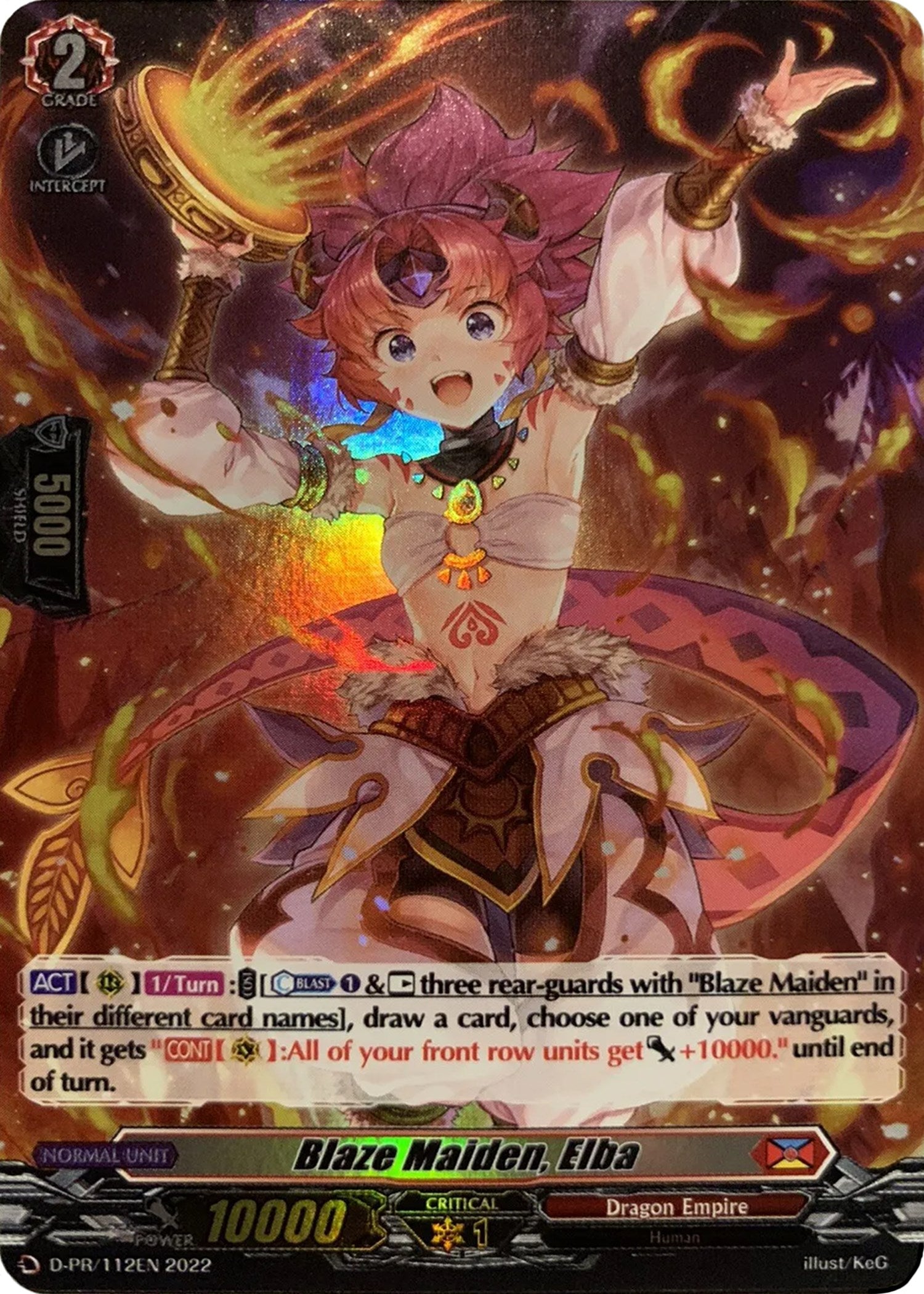 Blaze Maiden, Elba (112) (D-PR/112EN) [D Promo Cards] | Pegasus Games WI