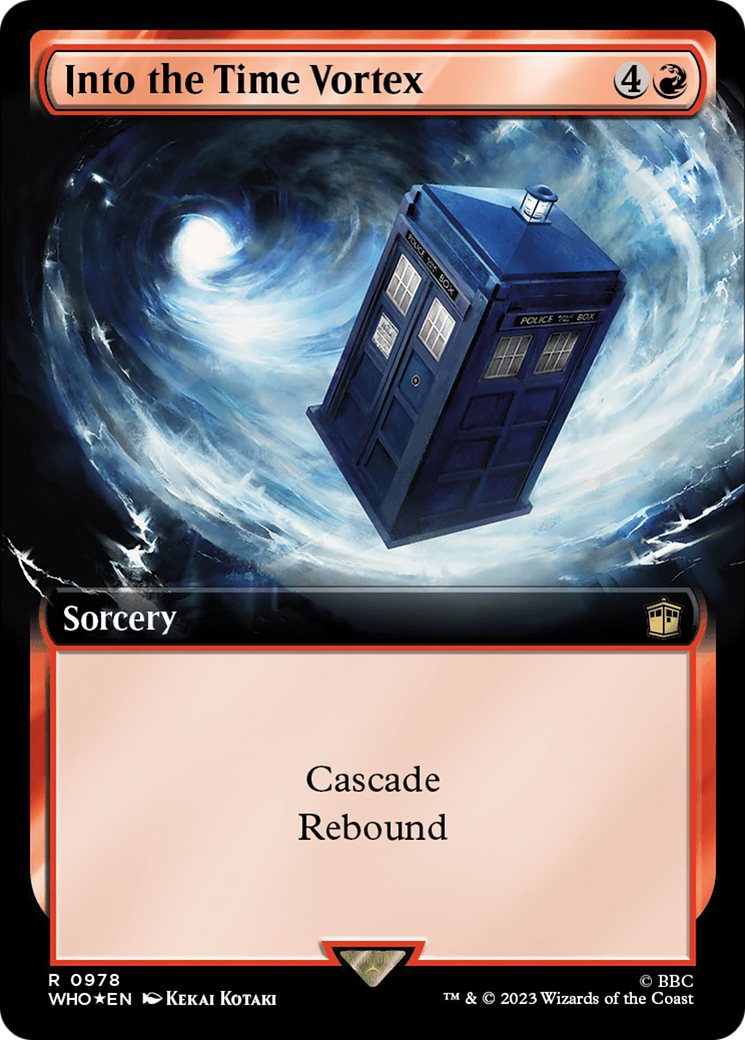 Into the Time Vortex (Extended Art) (Surge Foil) [Doctor Who] | Pegasus Games WI