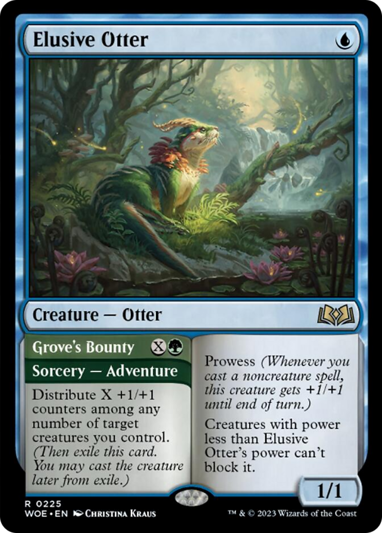 Elusive Otter // Grove's Bounty [Wilds of Eldraine] | Pegasus Games WI