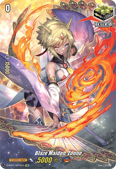 Blaze Maiden, Zonne (D-SS01/SP05EN) [Festival Collection 2021] | Pegasus Games WI