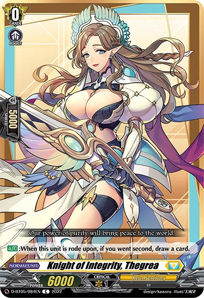 Knight of Integrity, Thegrea (D-BT05/084EN) [Triumphant Return of the Brave Heroes] | Pegasus Games WI