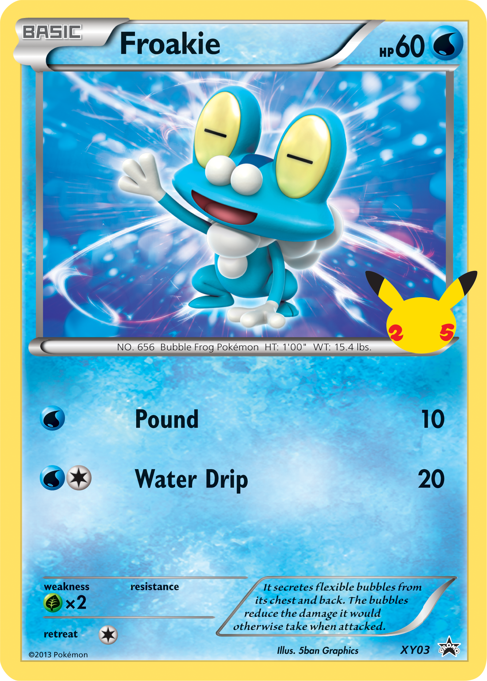 Froakie (XY03) (Jumbo Card) [First Partner Pack] | Pegasus Games WI