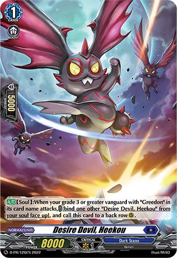 Desire Devil, Heekou (Foil) (D-PR/126EN) [D Promo Cards] | Pegasus Games WI