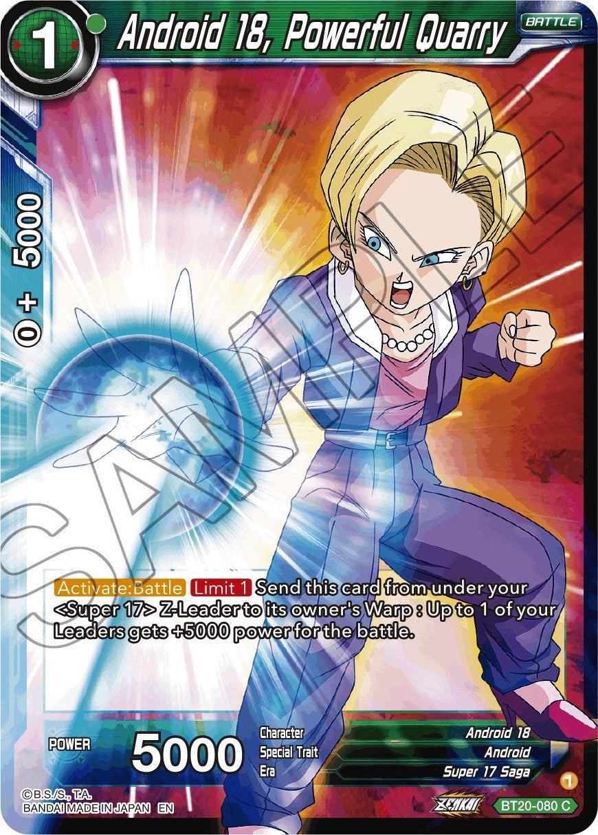 Android 18, Powerful Quarry (BT20-080) [Power Absorbed] | Pegasus Games WI