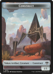 Thopter // Construct (0074) Double-Sided Token [Commander Masters Tokens] | Pegasus Games WI