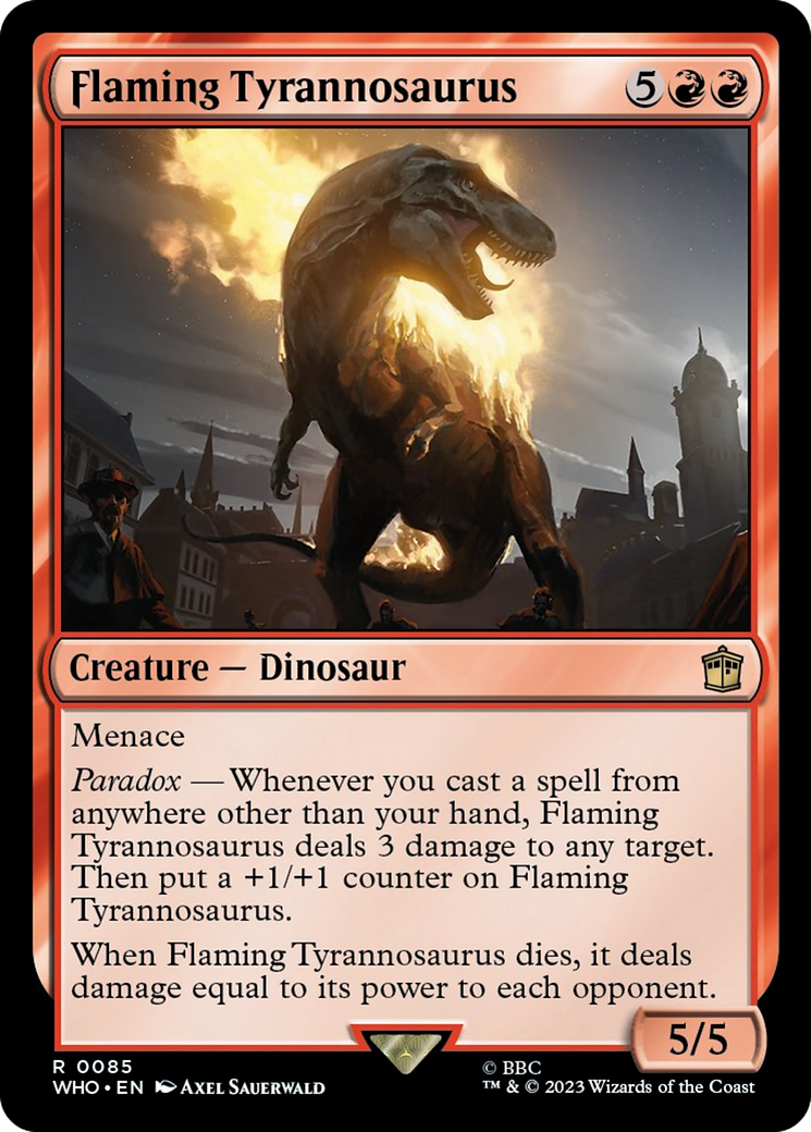 Flaming Tyrannosaurus [Doctor Who] | Pegasus Games WI